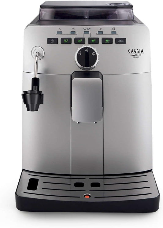 Gaggia Naviglio Deluxe Automatic Espresso Machine, Bean-to-Cup, Silver, Made in Italy
