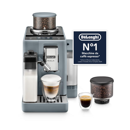De'Longhi Rivelia EXAM440.55.G Automatic Coffee Machine, LatteCrema, 16 One-Touch Drinks
