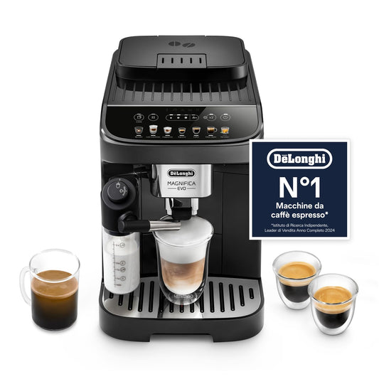 De'Longhi Magnifica Evo ECAM292.81.B Automatic Coffee Machine, 7 One-Touch Drinks, Black
