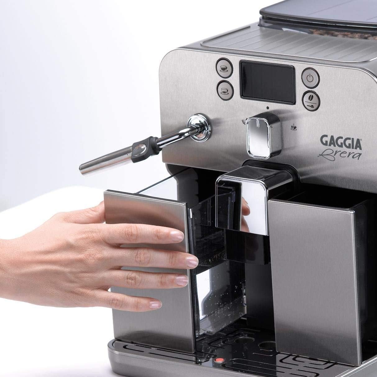Gaggia Naviglio Deluxe Automatic Espresso Machine, Bean-to-Cup, Silver, Made in Italy