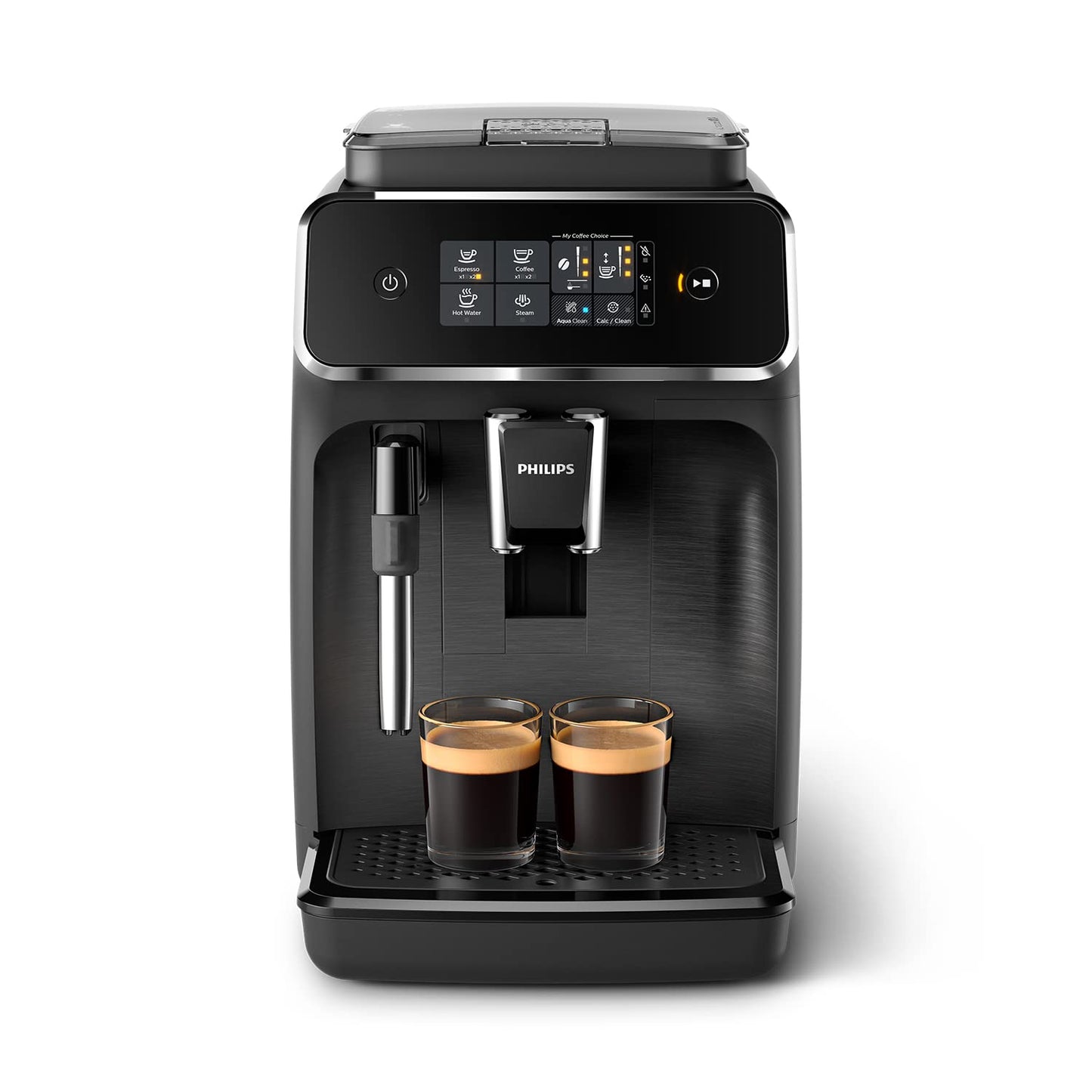 Philips 2200 Series Automatic Coffee Machine, 2 Drinks, Touch Display, Classic Milk Frother