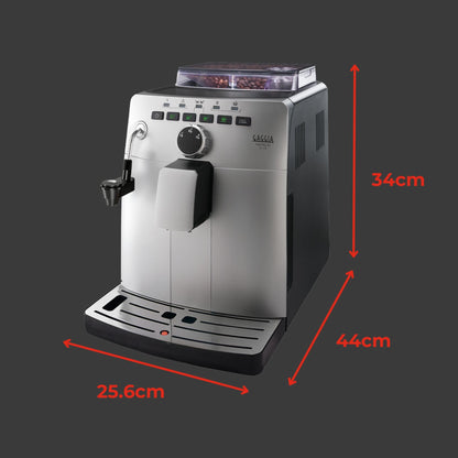 Gaggia Naviglio Deluxe Automatic Espresso Machine, Bean-to-Cup, Silver, Made in Italy
