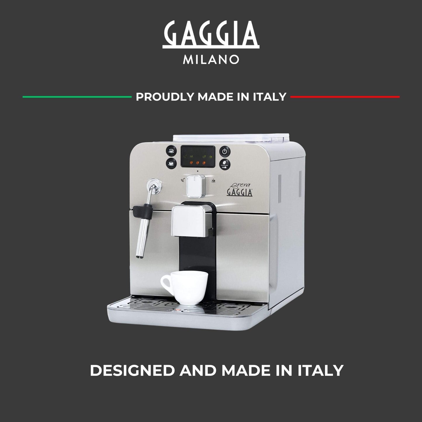Gaggia Naviglio Deluxe Automatic Espresso Machine, Bean-to-Cup, Silver, Made in Italy