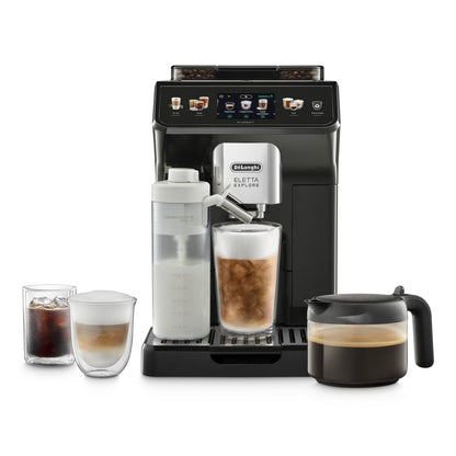 De'Longhi Eletta Explore ECAM452.67.G Coffee Machine, 50 Drinks, Cold Brew, LatteCrema