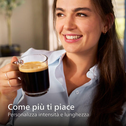 Philips 5400 Series Automatic Coffee Machine, LatteGo, 12 Drinks, 4 User Profiles
