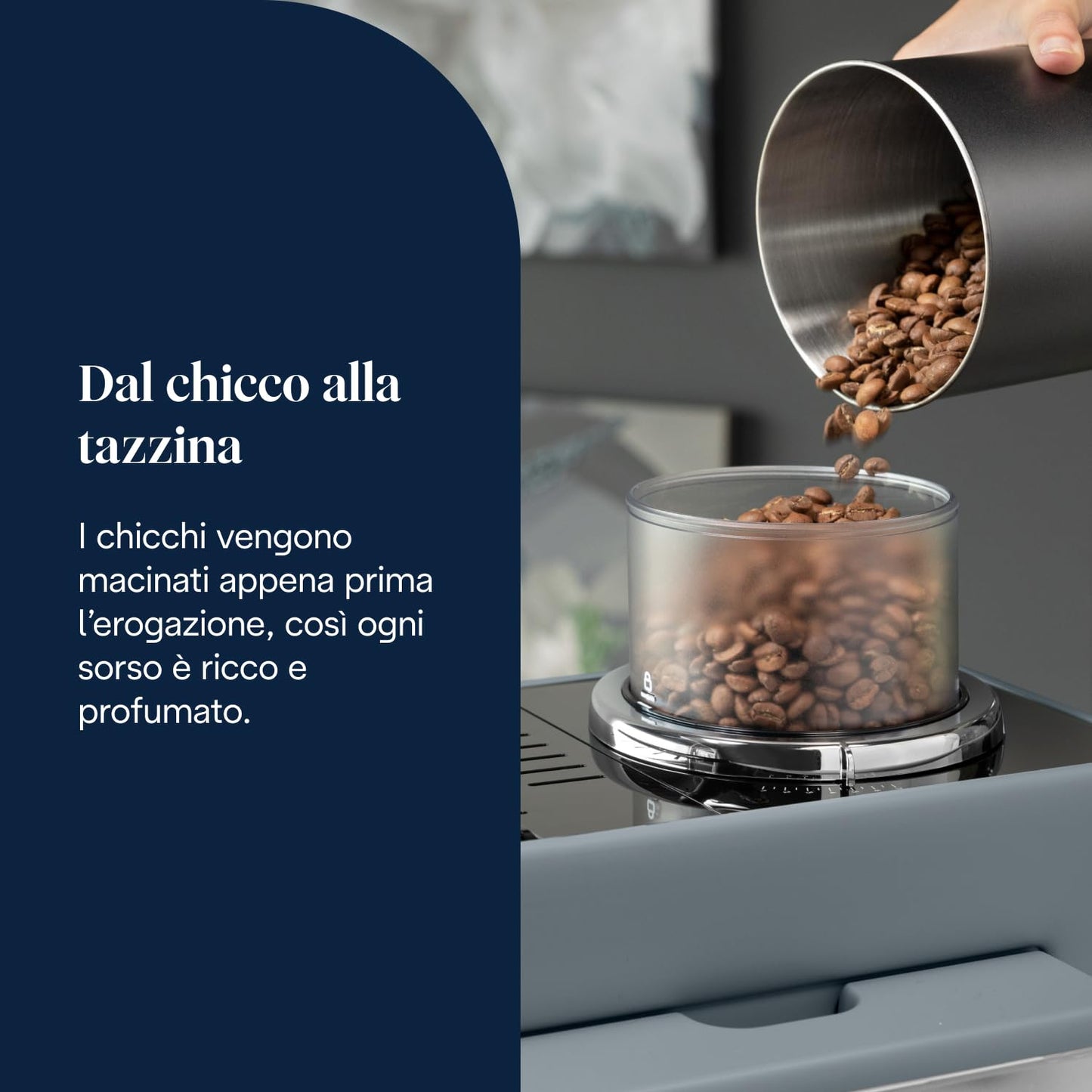 De'Longhi Rivelia EXAM440.55.G Automatic Coffee Machine, LatteCrema, 16 One-Touch Drinks