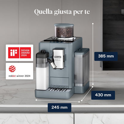 De'Longhi Rivelia EXAM440.55.G Automatic Coffee Machine, LatteCrema, 16 One-Touch Drinks
