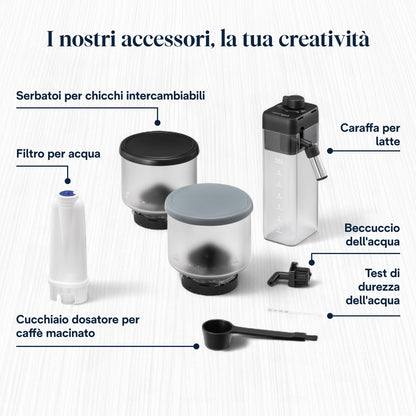 De'Longhi Rivelia EXAM440.55.G Automatic Coffee Machine, LatteCrema, 16 One-Touch Drinks