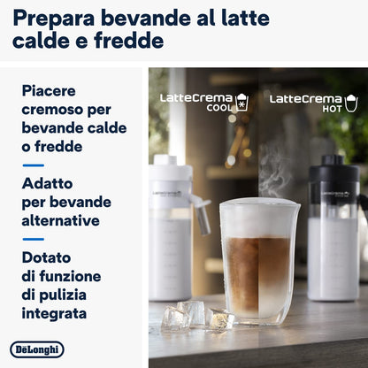 De'Longhi Eletta Explore ECAM452.67.G Coffee Machine, 50 Drinks, Cold Brew, LatteCrema